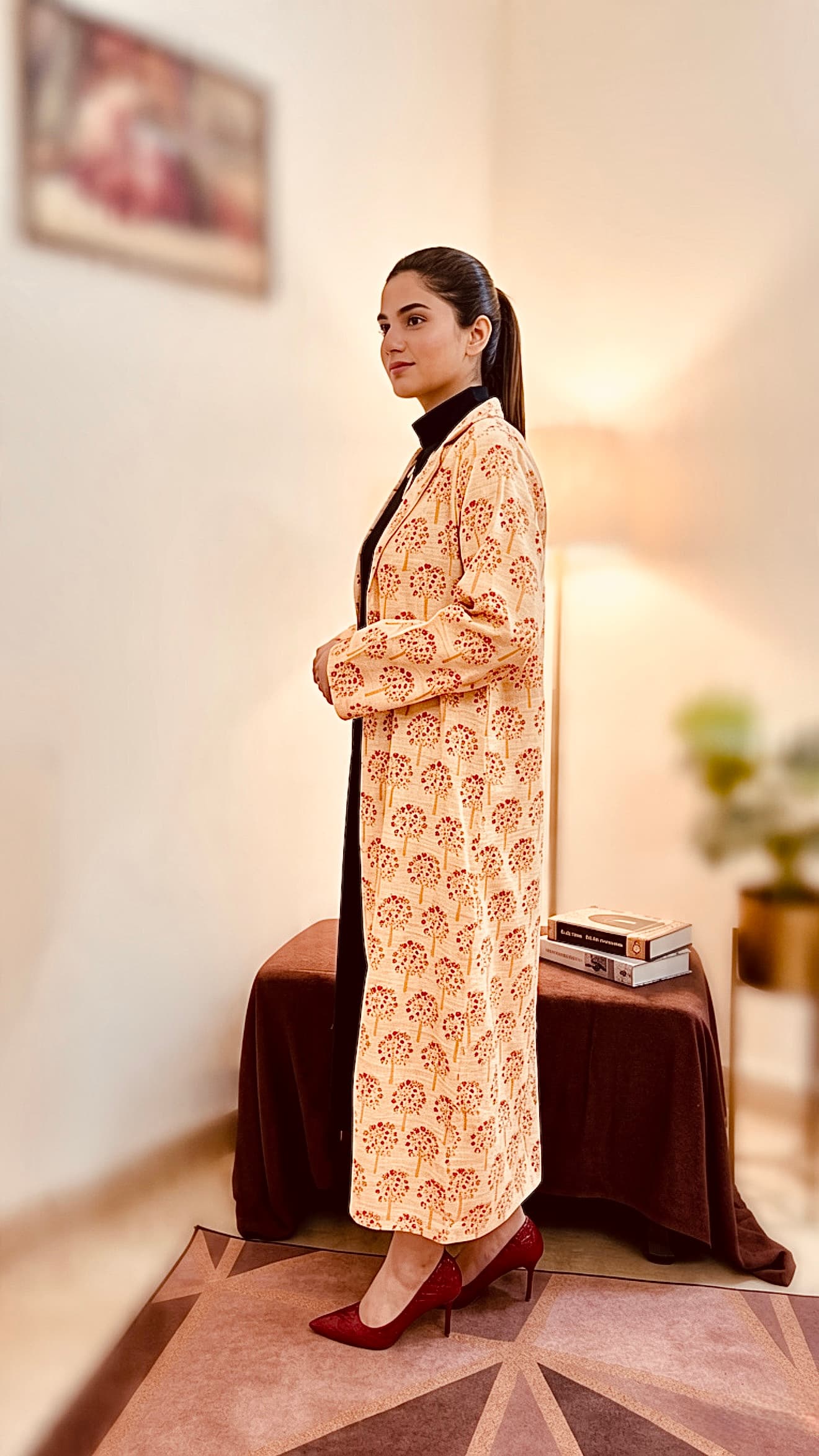 Autumn Bloom 2-Piece Khaddar Set - Everyday Edit, alternate view